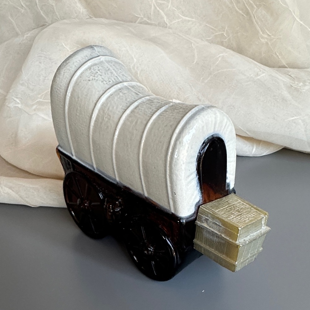 Vintage Avon Covered Wagon Bottle - EMPTY Collectible Decanter